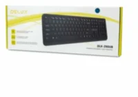 Клавиатура Delux DLK-290UB, Ультратонкая, USB, Анг/Рус/Каз, Чёрный