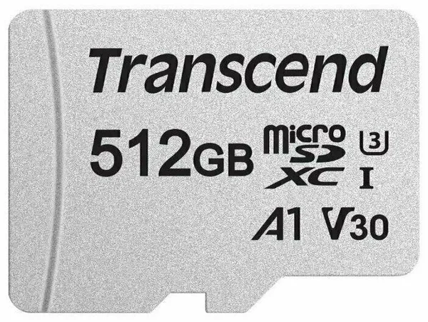 microSD HC 512Gb Transcend TS512GUSD300S-A, class 10 U3 A1