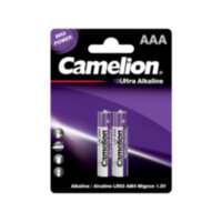 Батарейка Camelion AAA (LR03-BP2UT), Ultra Alkaline, 1150mAh - 2 шт. Блистер